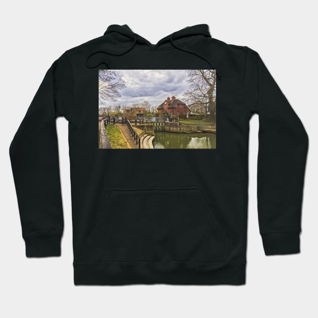 The Lock At Sonning-on-Thames Hoodie by IanWL